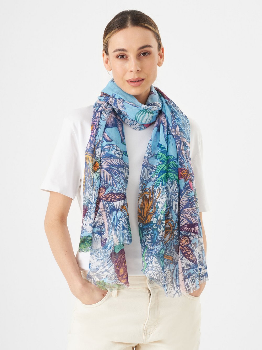 Codello Schal Damen Baumwolle gemustert