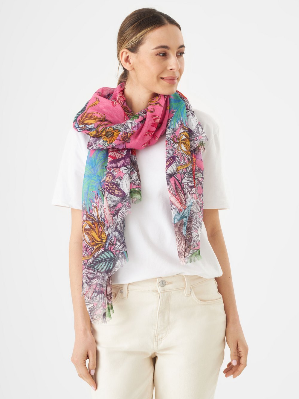 Codello Schal Damen Baumwolle gemustert