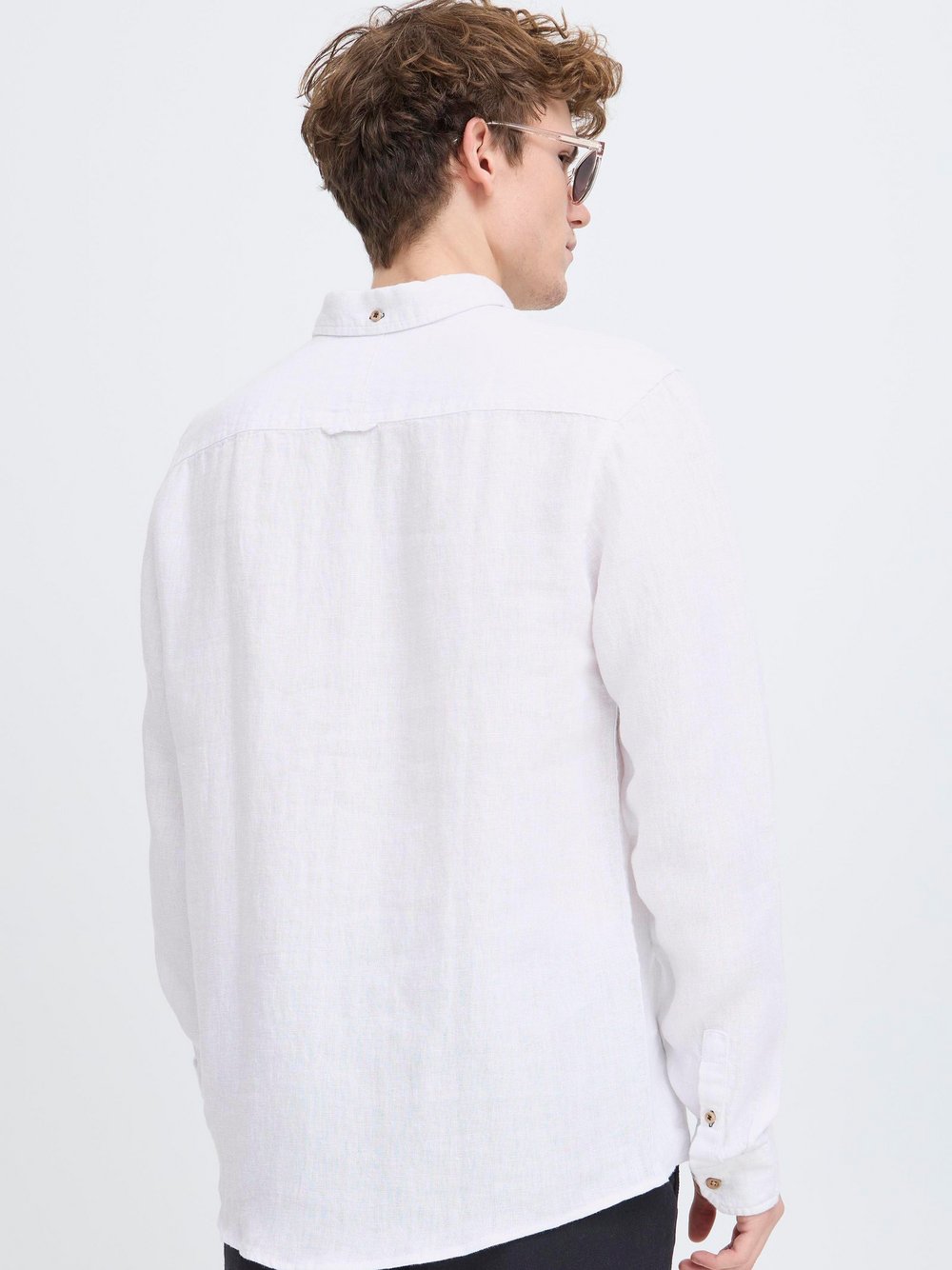 Kronstadt Leinenhemd Herren Regular Fit meliert