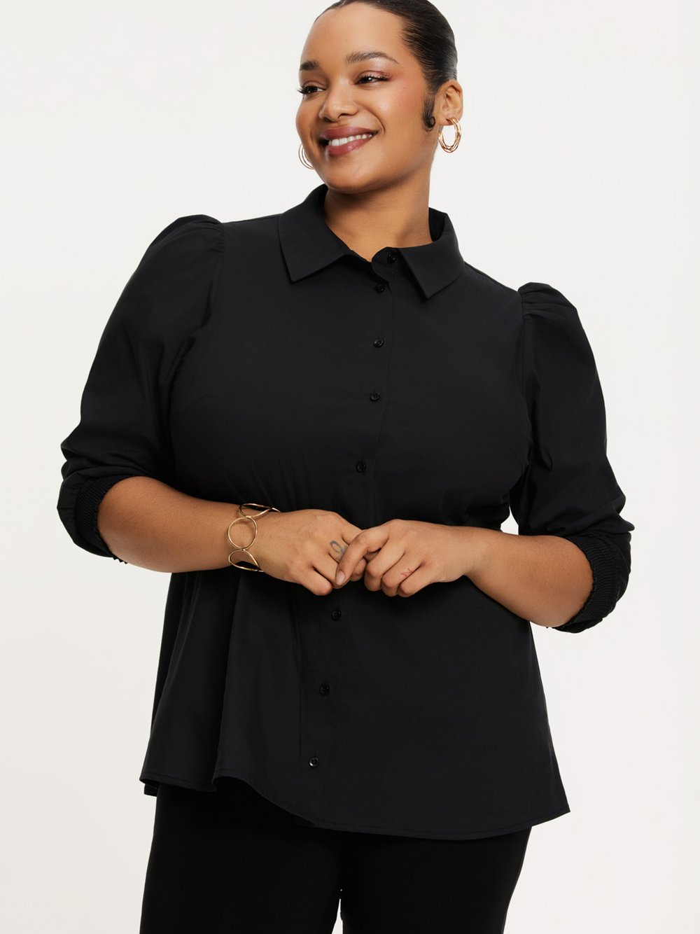 YOEK Bluse Damen Baumwolle