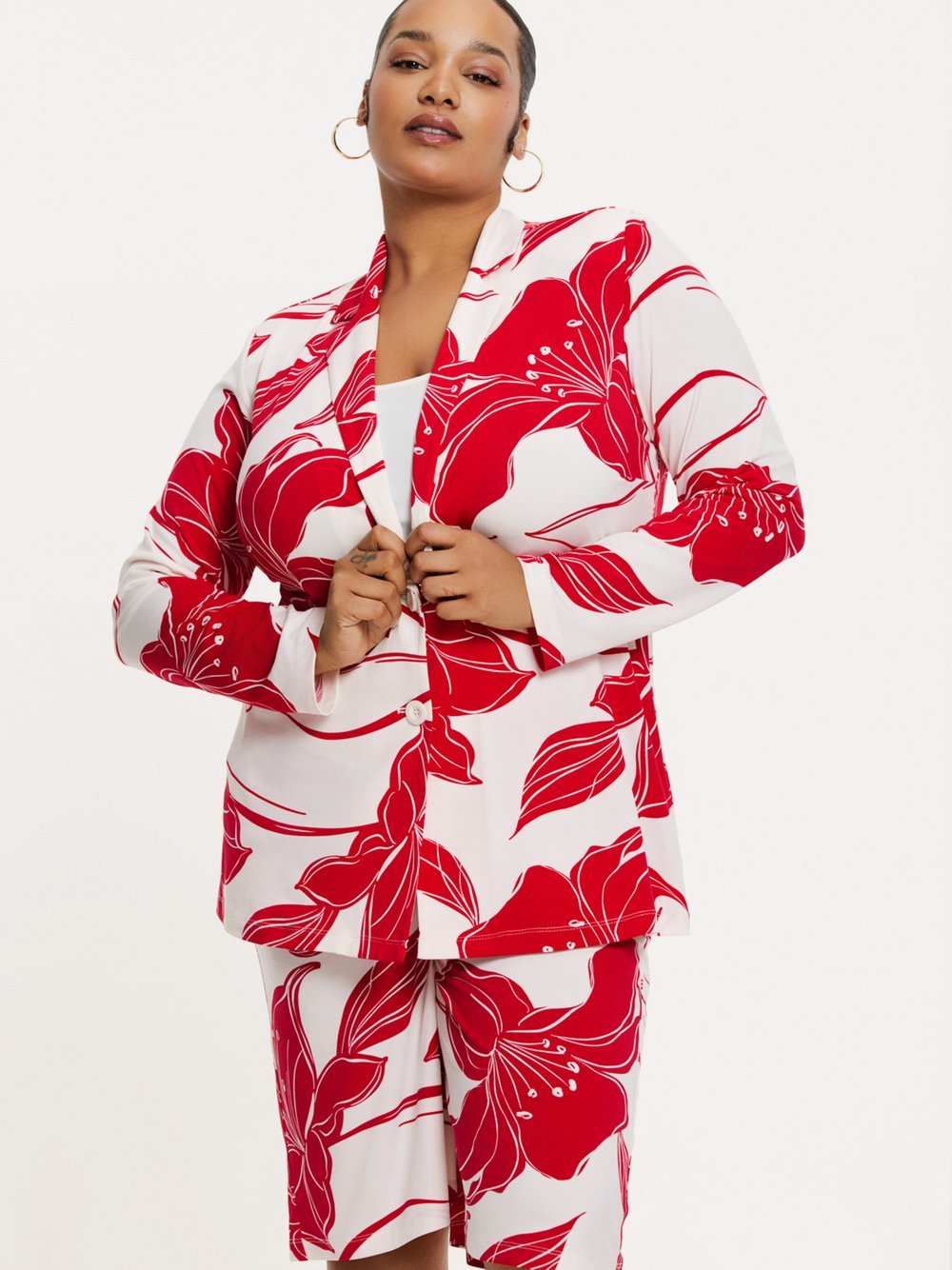 YOEK Blazer Damen bedruckt