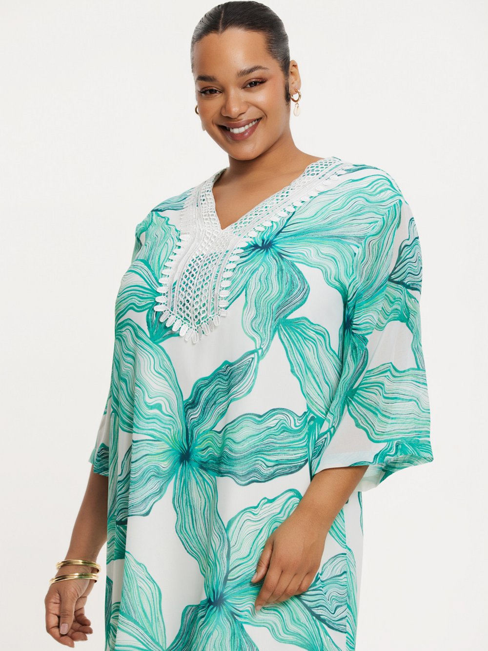 YOEK Kleid Damen bedruckt