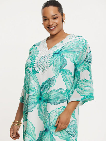 YOEK Kleid Damen bedruckt