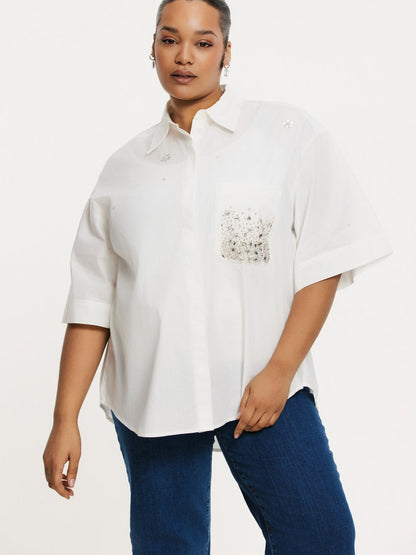 YOEK Bluse Damen Baumwolle