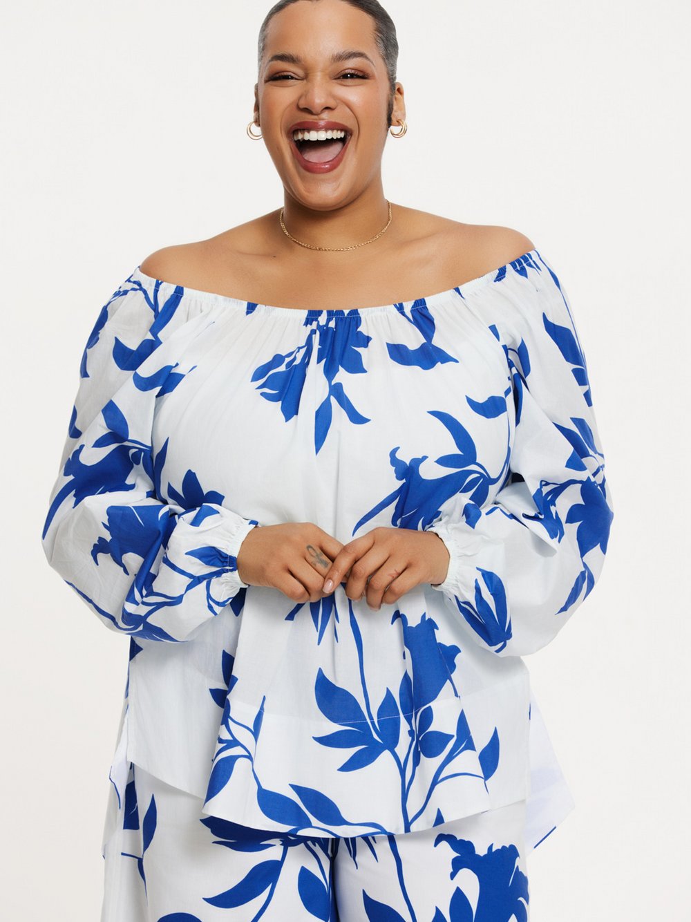 YOEK Tunika Damen Baumwolle bedruckt