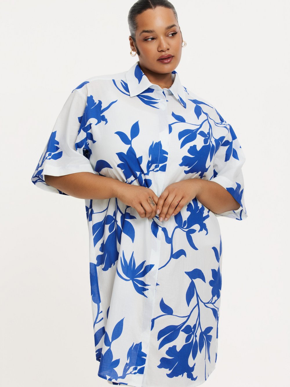 YOEK Kleid Damen Baumwolle bedruckt