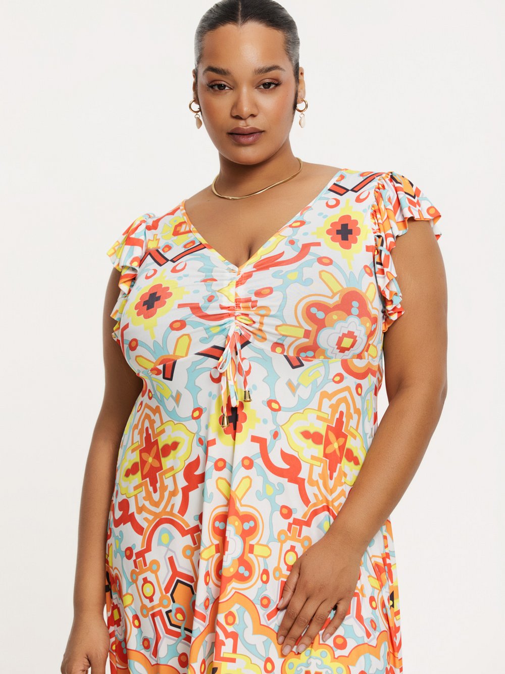 YOEK Kleid Damen bedruckt