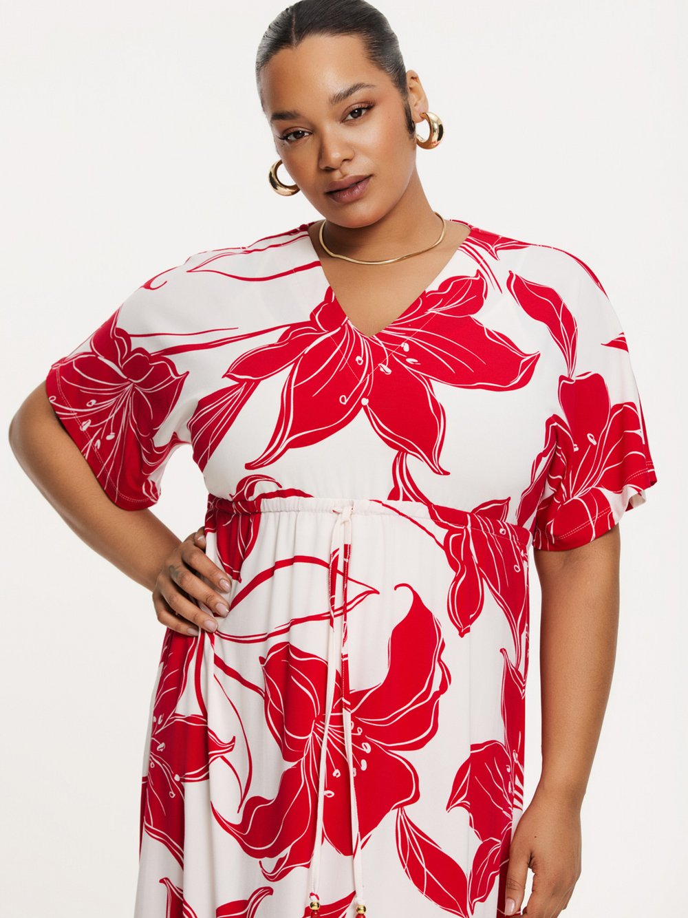 YOEK Kleid Damen bedruckt