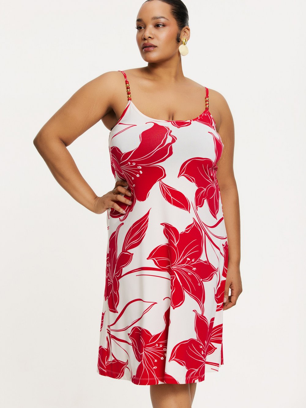 YOEK Kleid Damen bedruckt