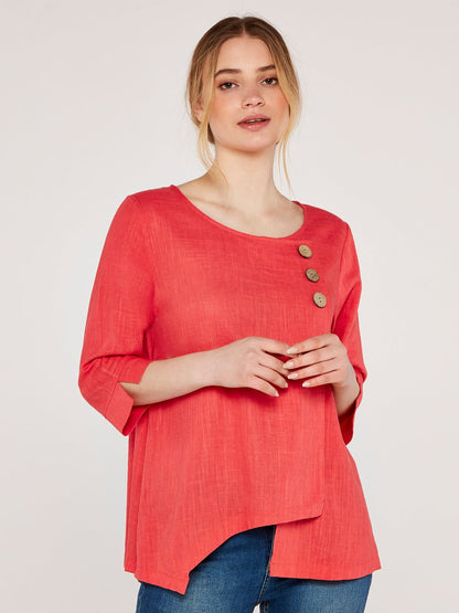 Apricot Bluse Damen Viskose