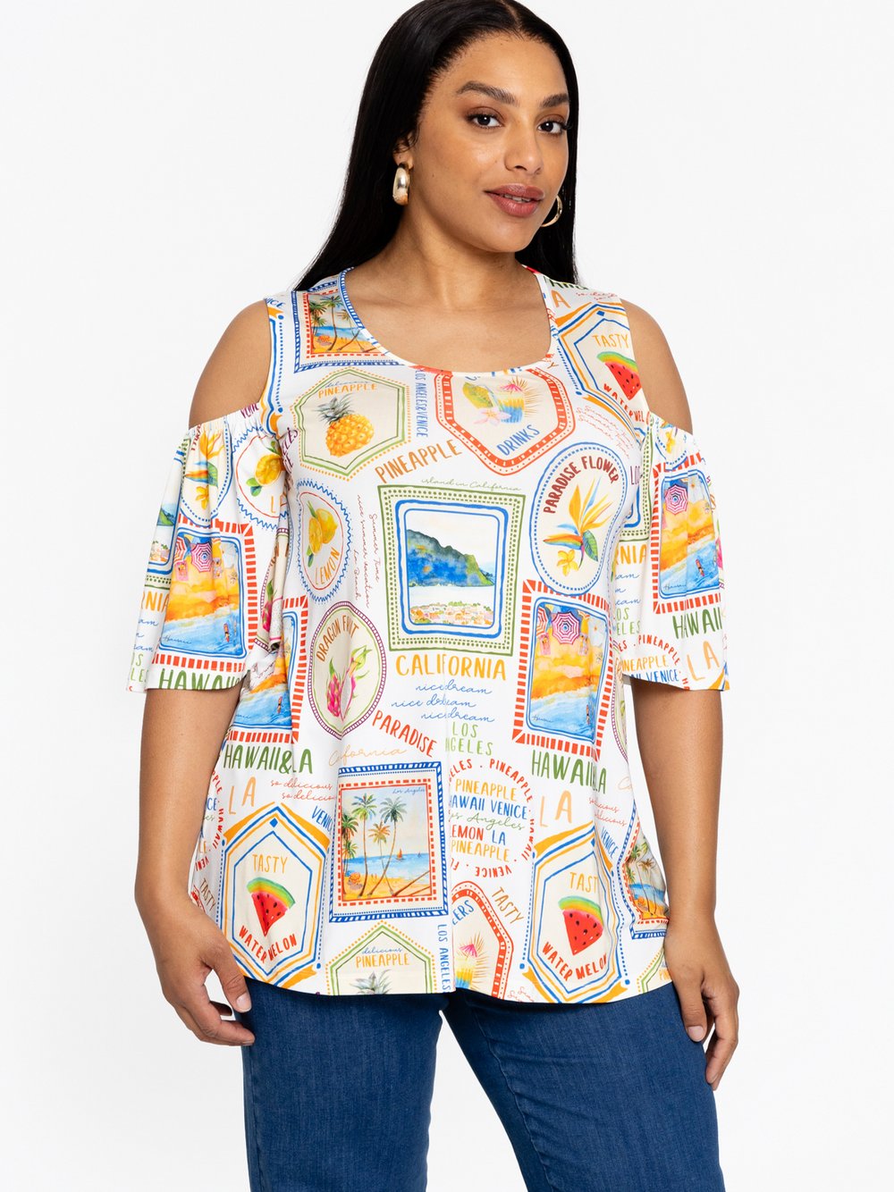 YOEK Tunika Damen bedruckt