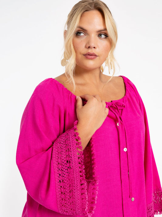 YOEK Bluse Damen Viskose