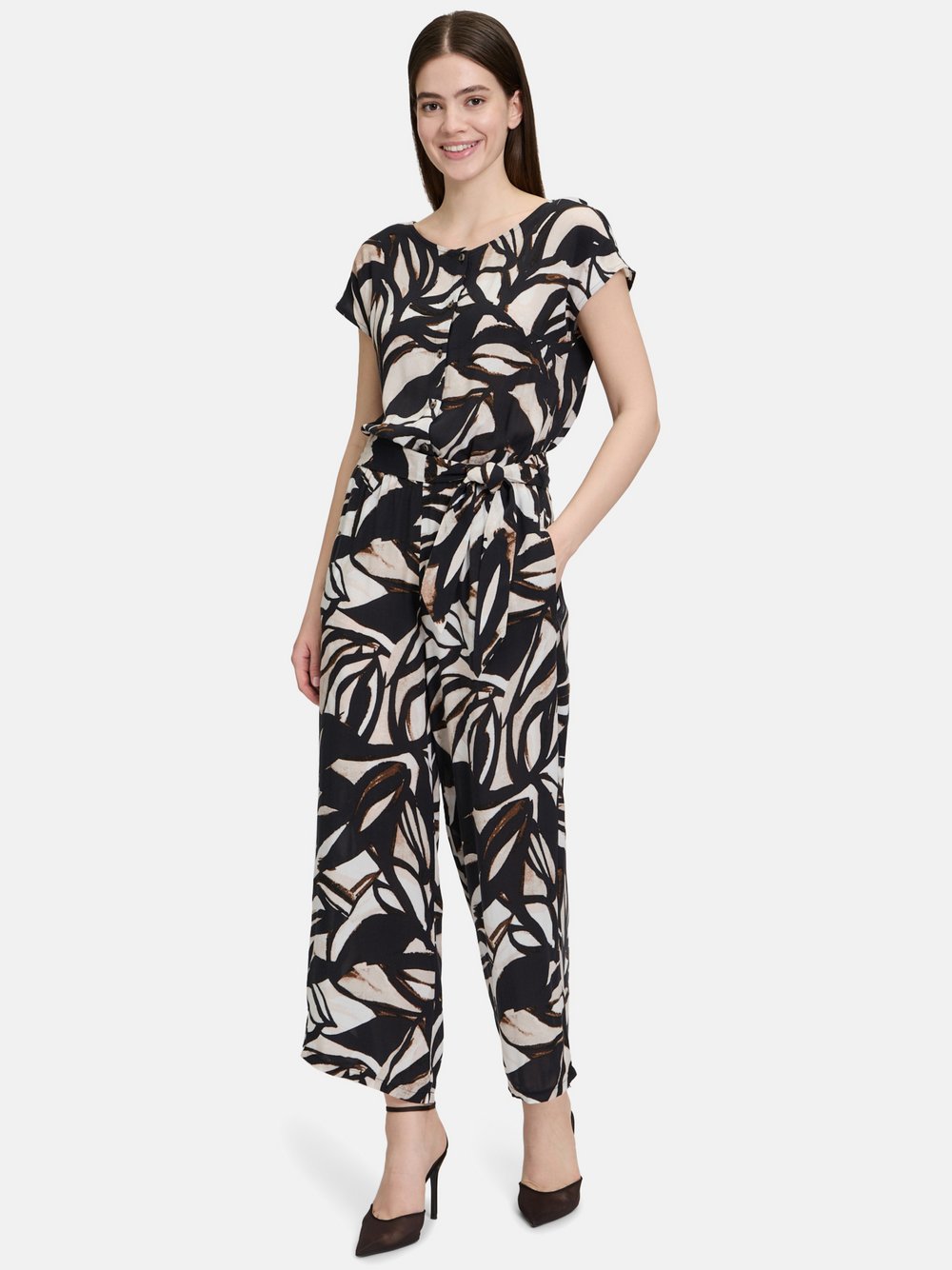Betty & Co Jumpsuit Damen Viskose gemustert