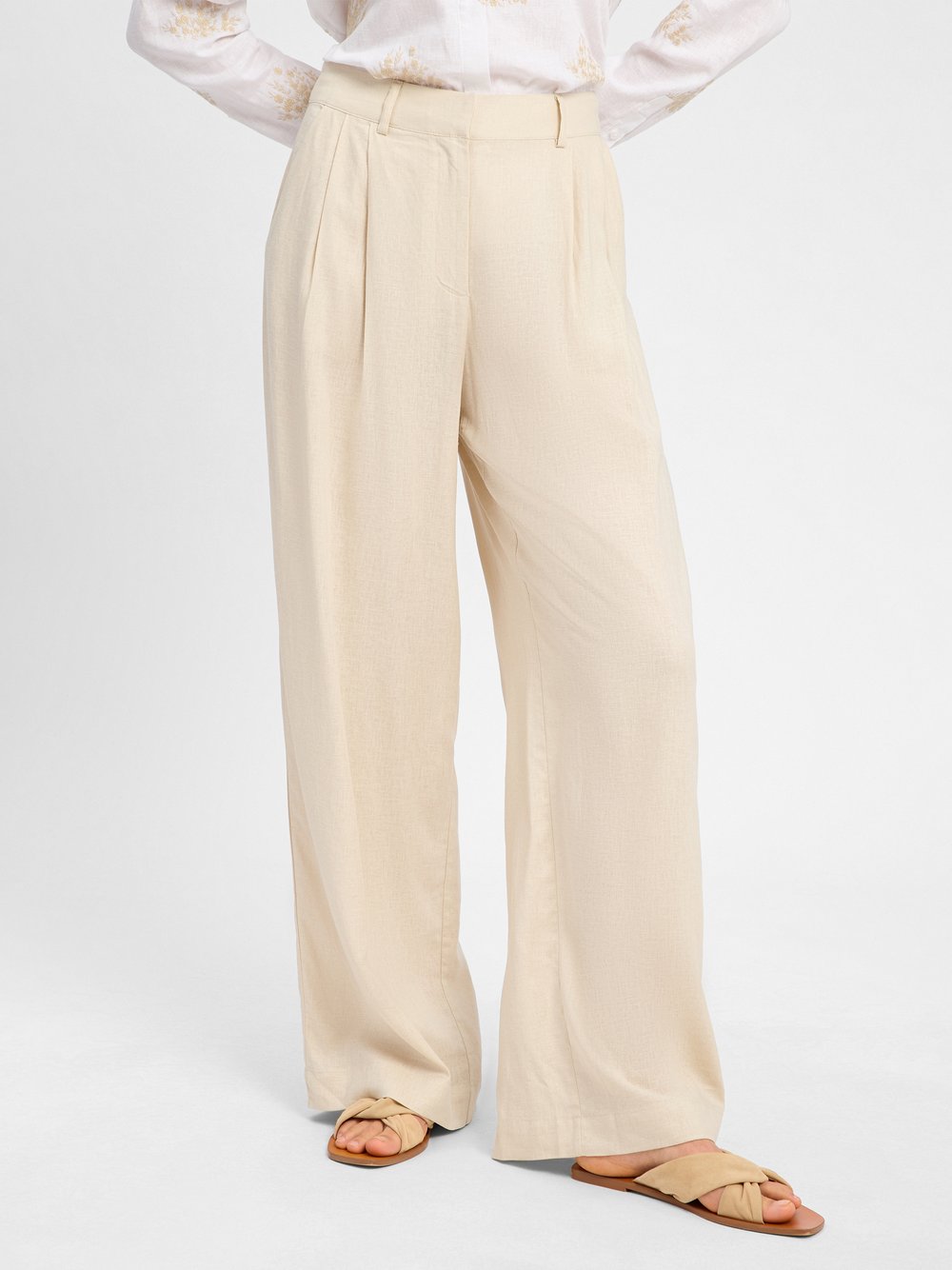 Msch Copenhagen Stoffhose Damen Leinen