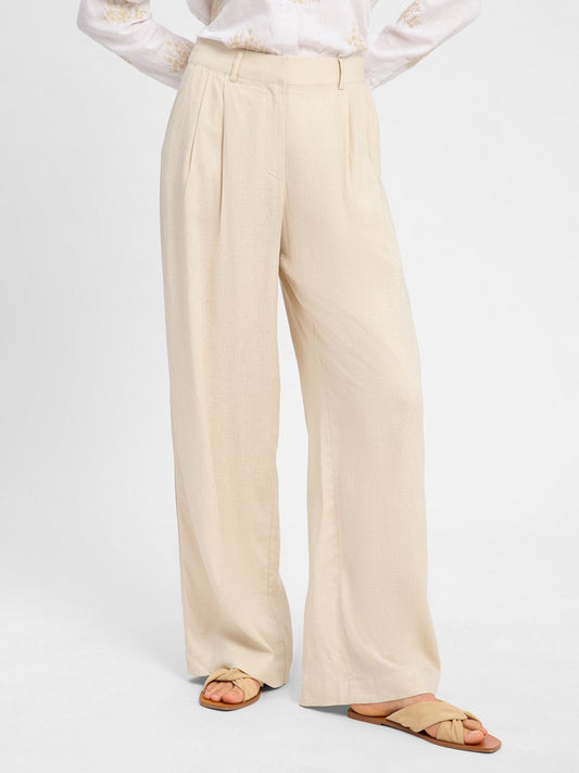 Msch Copenhagen Stoffhose Damen Leinen