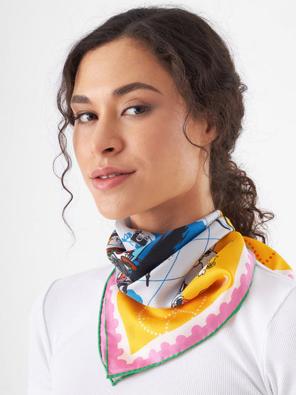 Codello Tuch Damen Seide bedruckt