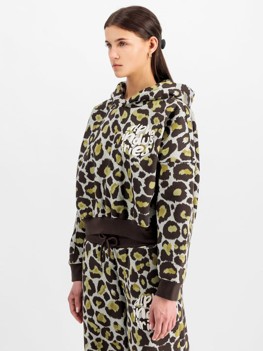 Alpha Industries Kapuzensweatshirt Damen Baumwolle gemustert