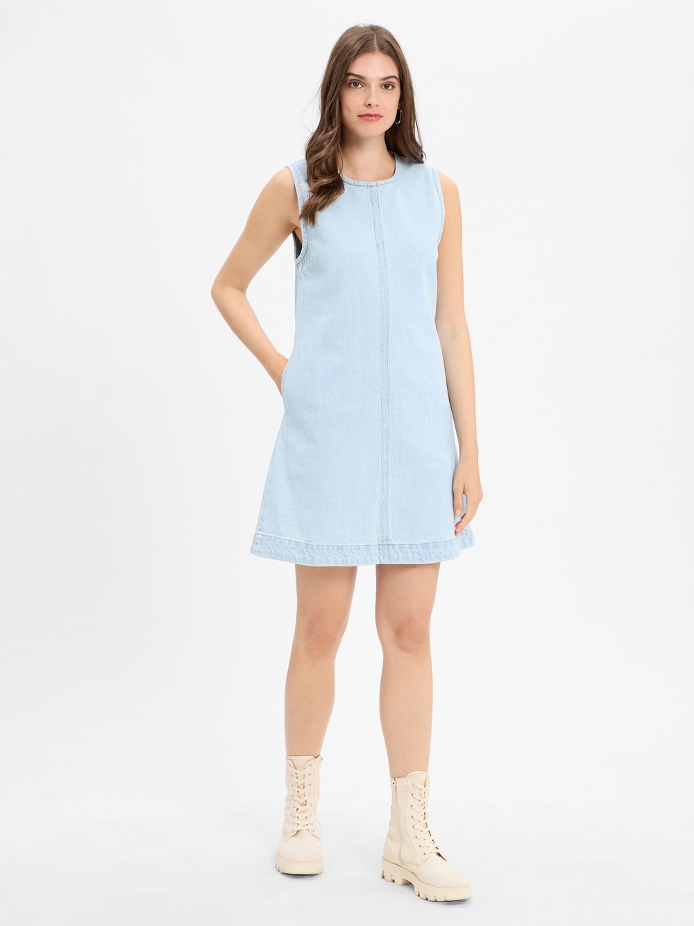 Neo Noir Jeanskleid Damen Baumwolle