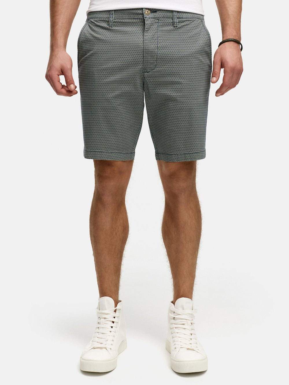 Indicode Shorts Chino Herren Baumwolle bedruckt