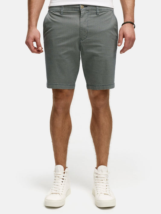 Indicode Shorts Chino Herren Baumwolle bedruckt