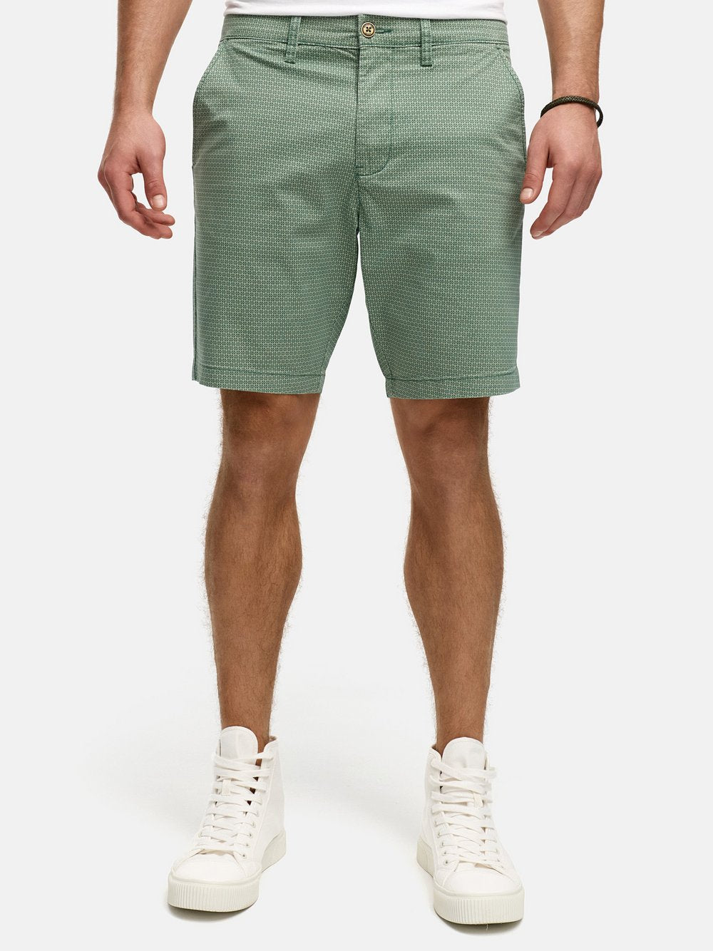 Indicode Shorts Chino Herren Baumwolle bedruckt