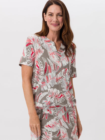 Frank Walder T-Shirt Damen Viskose gemustert