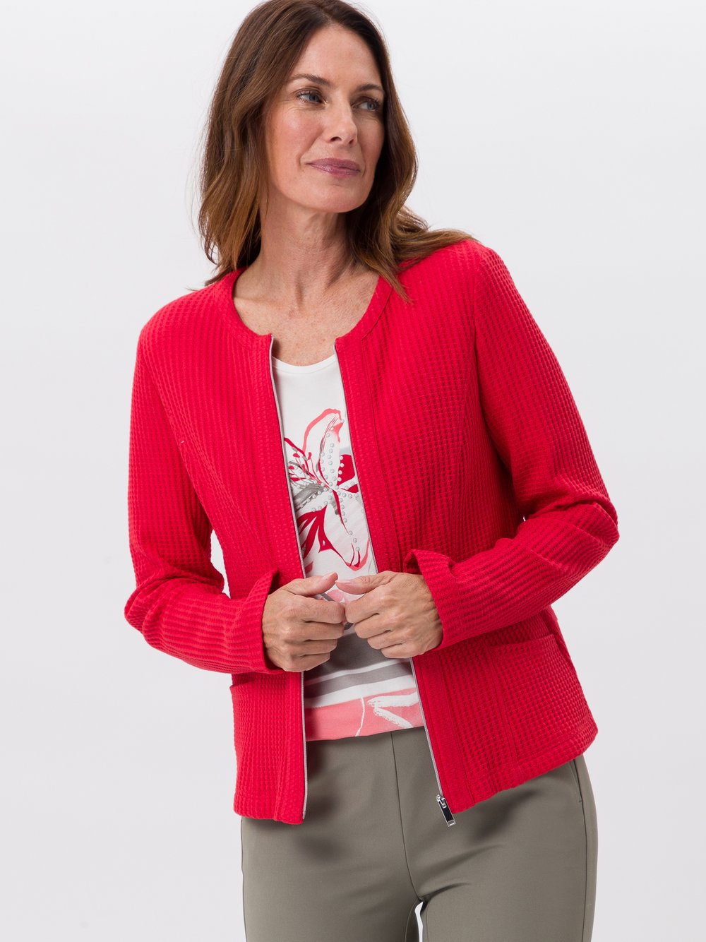 Frank Walder Blazerjacke Damen Baumwolle