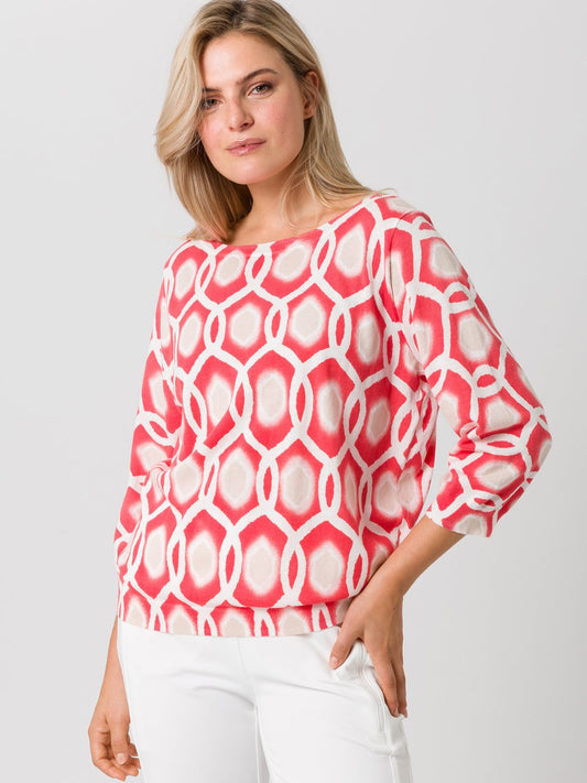 TUZZI Shirt Damen Baumwolle gemustert