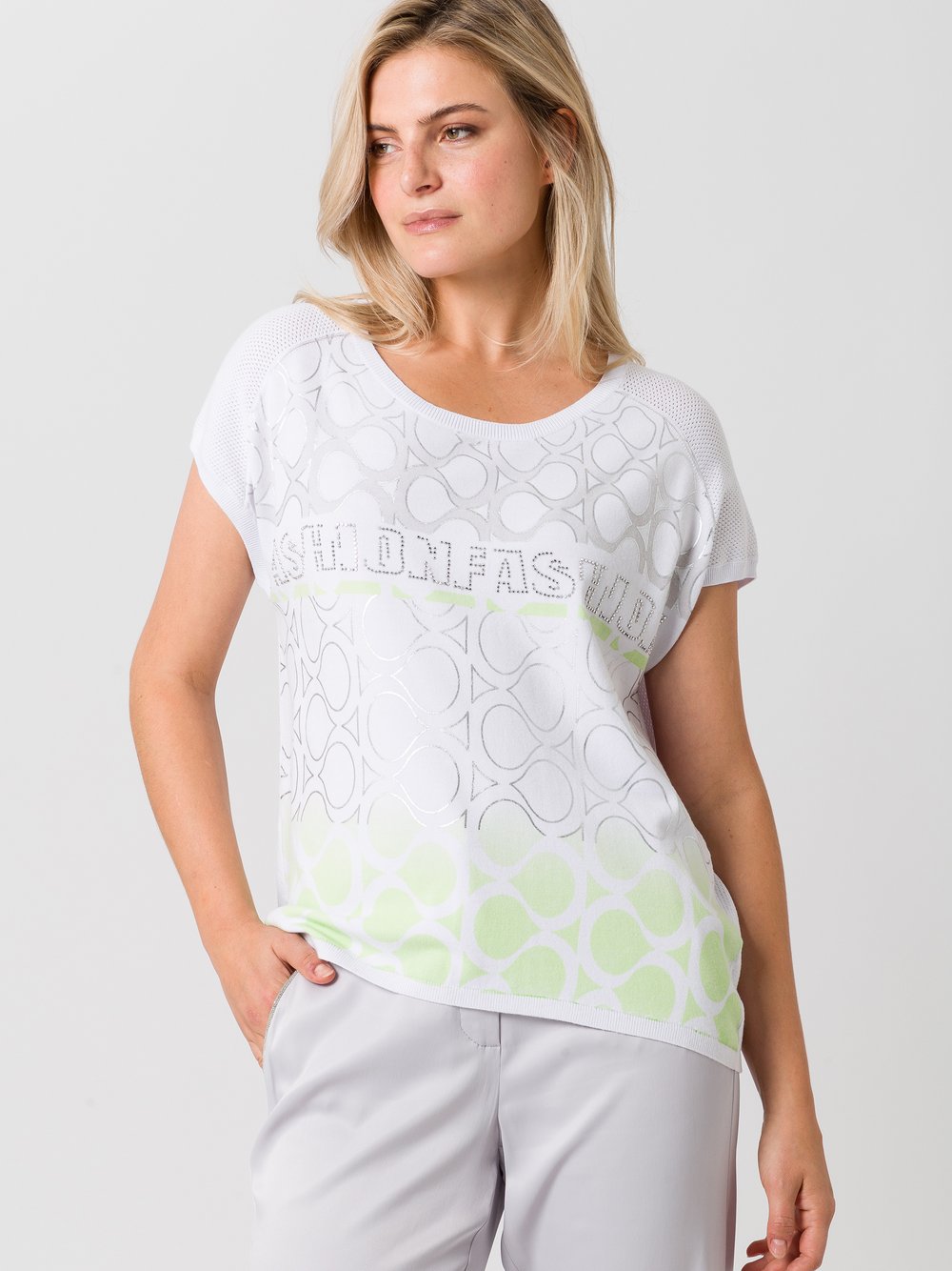 TUZZI Strickshirt Damen Viskose bedruckt