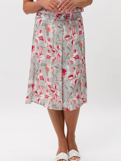 Frank Walder Rock Damen Viskose gemustert