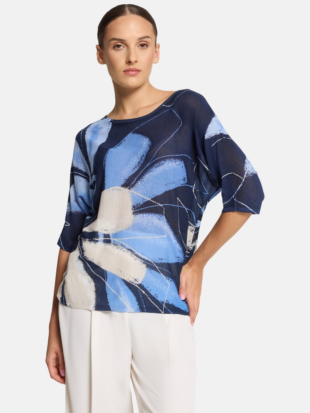 Betty & Co Feinstrickpullover Damen Viskose gemustert