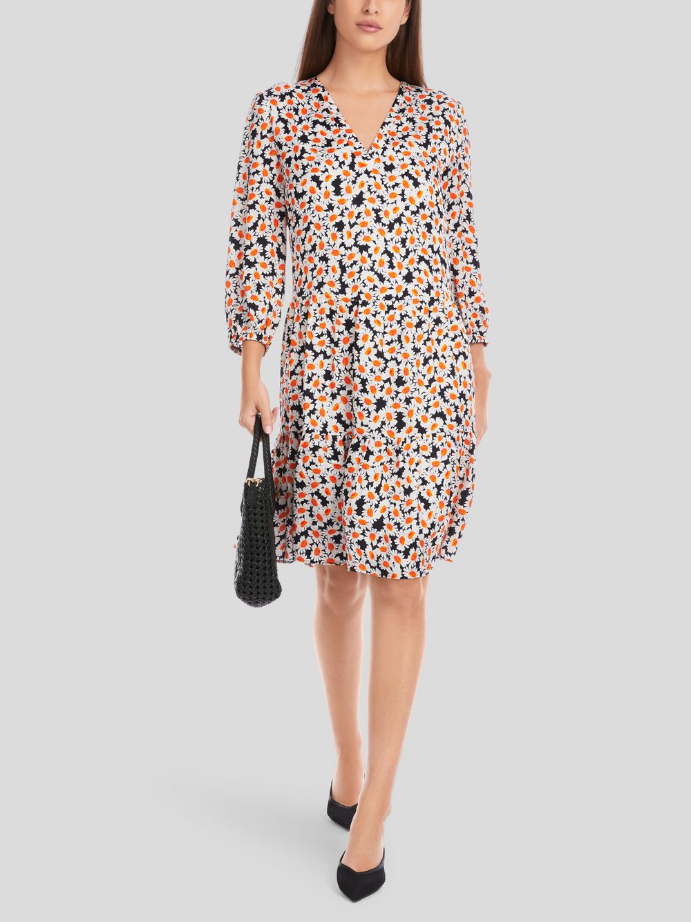 Marc Cain Kleid Damen Viskose gemustert