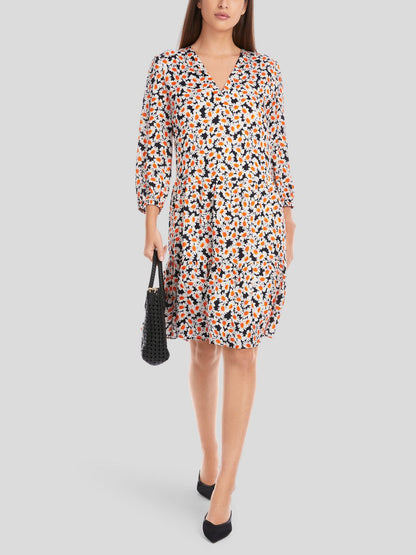 Marc Cain Kleid Damen Viskose gemustert