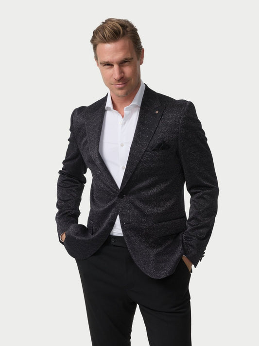 Zuitable Sakko -DiNick Herren Slim Fit Jersey gemustert