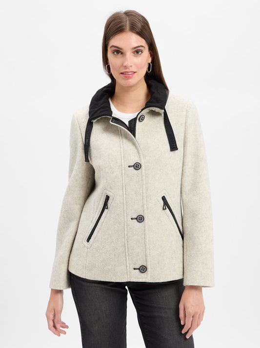 Amber & June Jacke mit Woll-Anteil Damen meliert