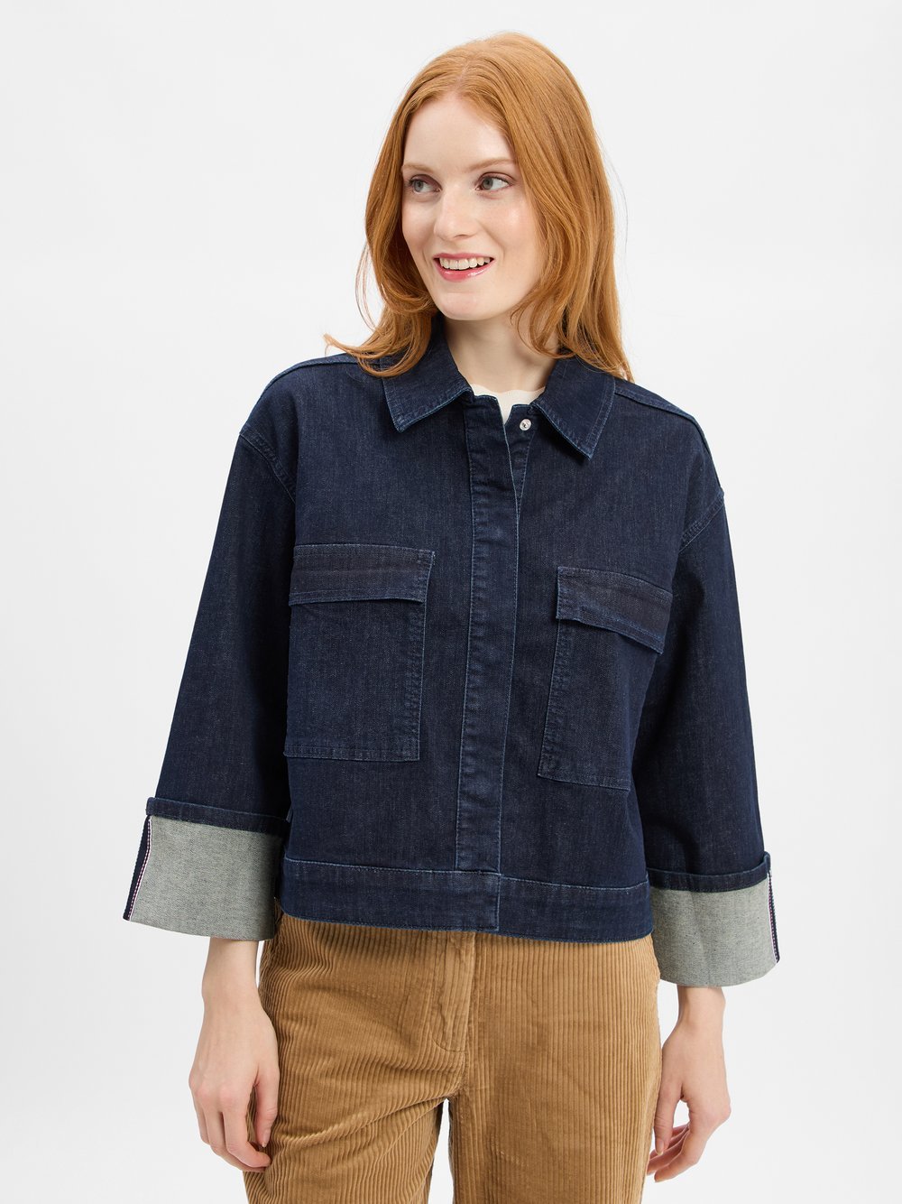 Opus Jeansjacke Damen Baumwolle