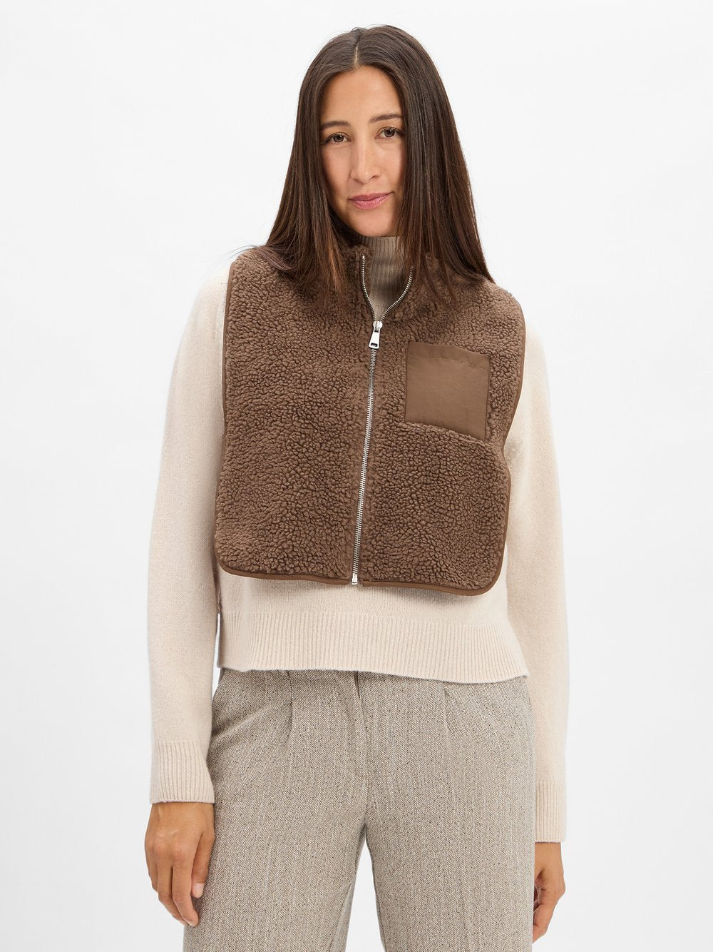 Opus Teddyfell-Weste Damen