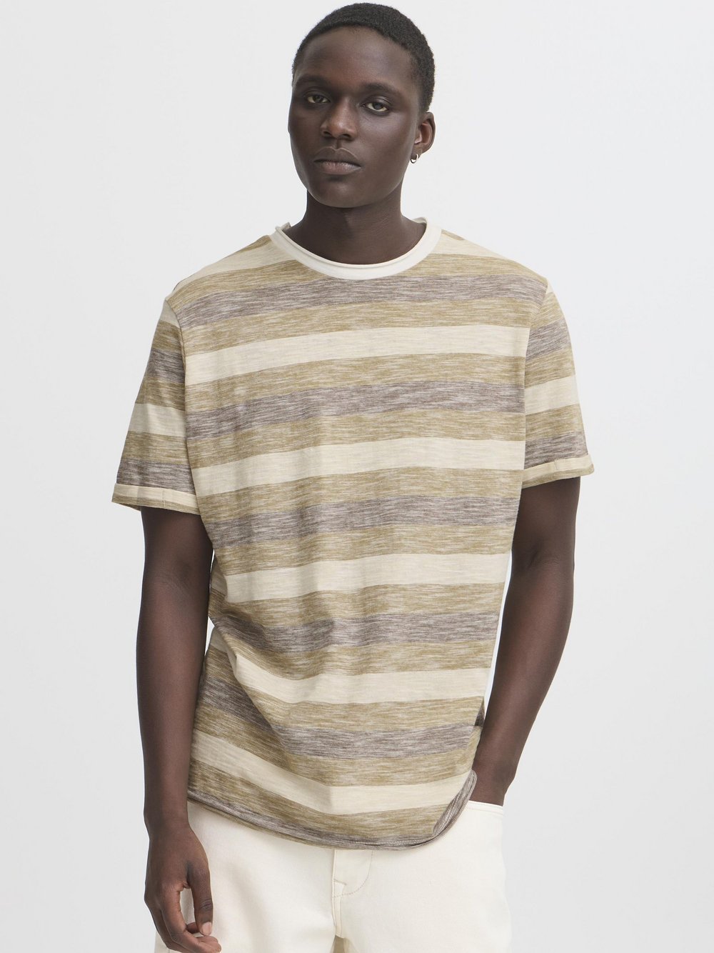 BLEND Rundhalsshirt Herren Baumwolle bedruckt