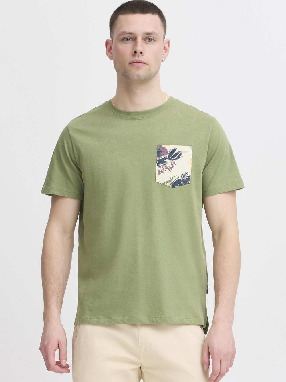 BLEND Rundhalsshirt Herren Baumwolle bedruckt