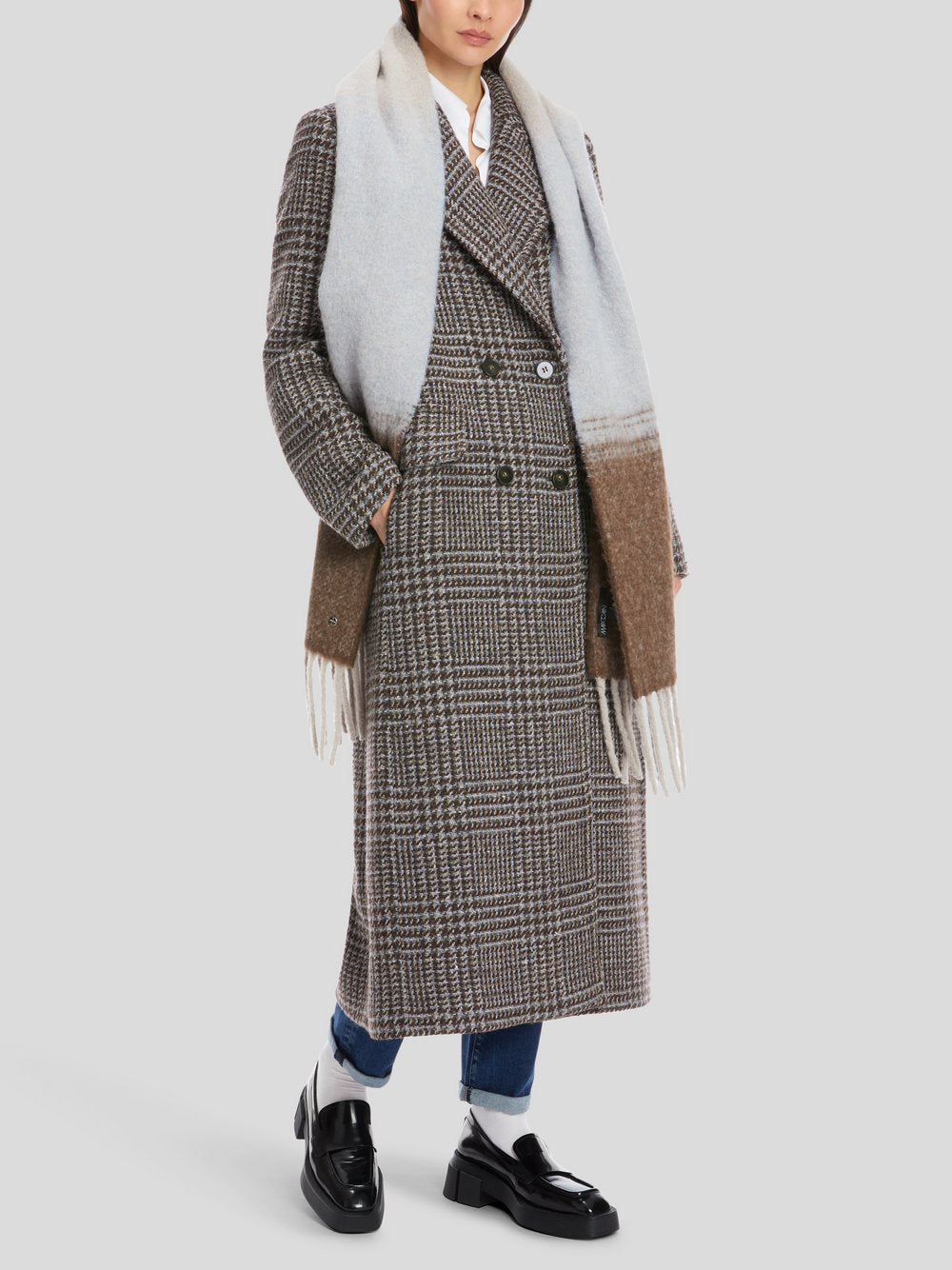 Marc Cain Mantel Damen Wolle gemustert