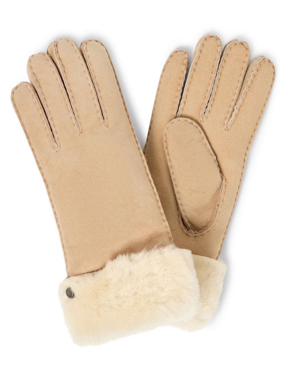 Pearlwood Shearling-Handschuhe Damen Leder