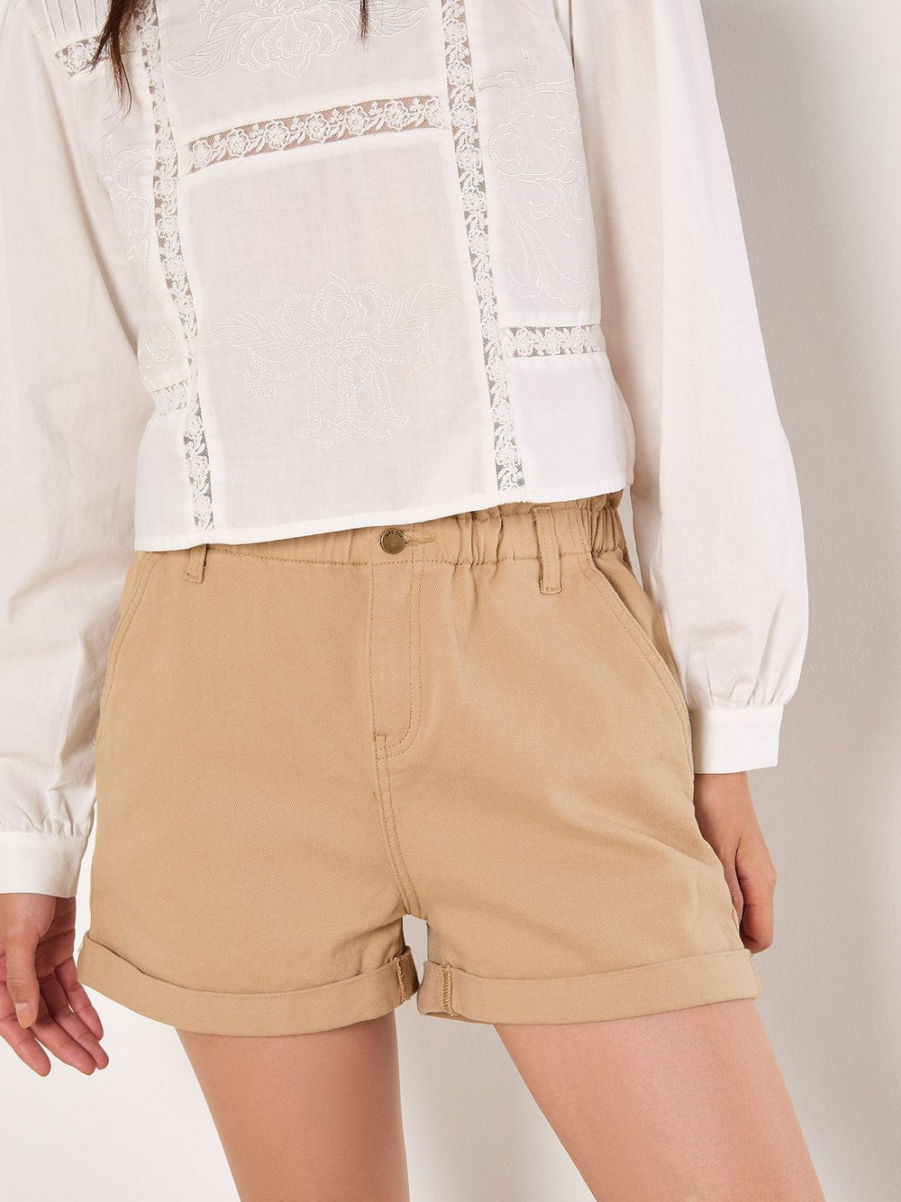 Apricot Shorts Damen Baumwolle