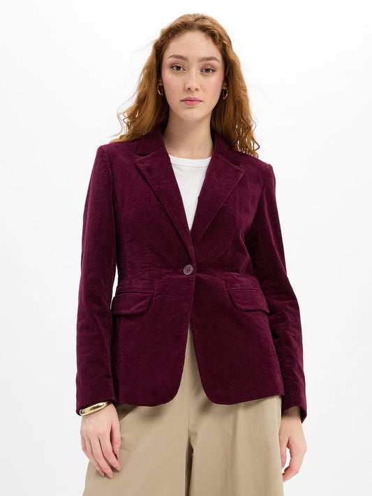 More & More Samtblazer Damen Baumwolle