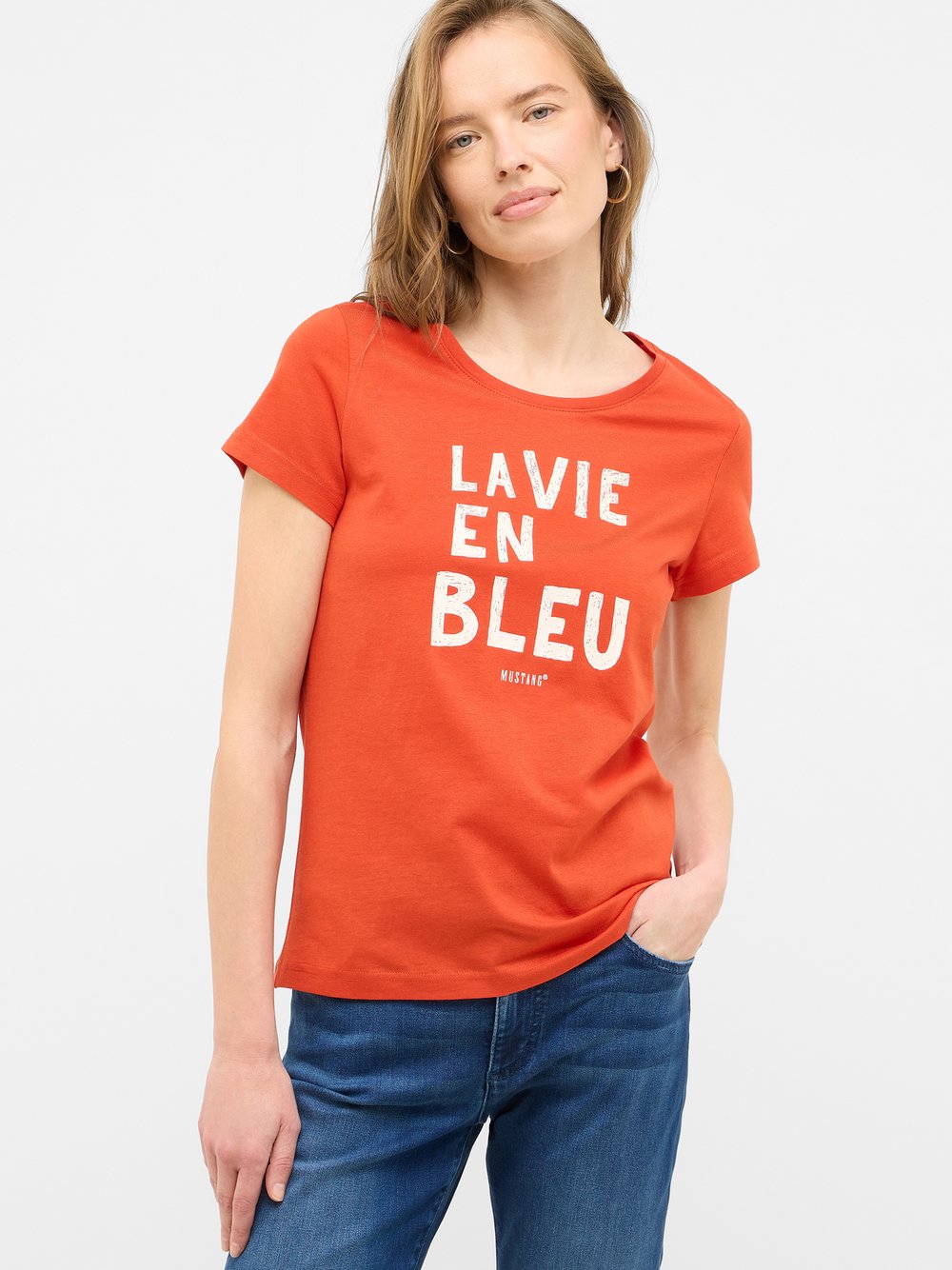 Mustang T-Shirt Damen Baumwolle