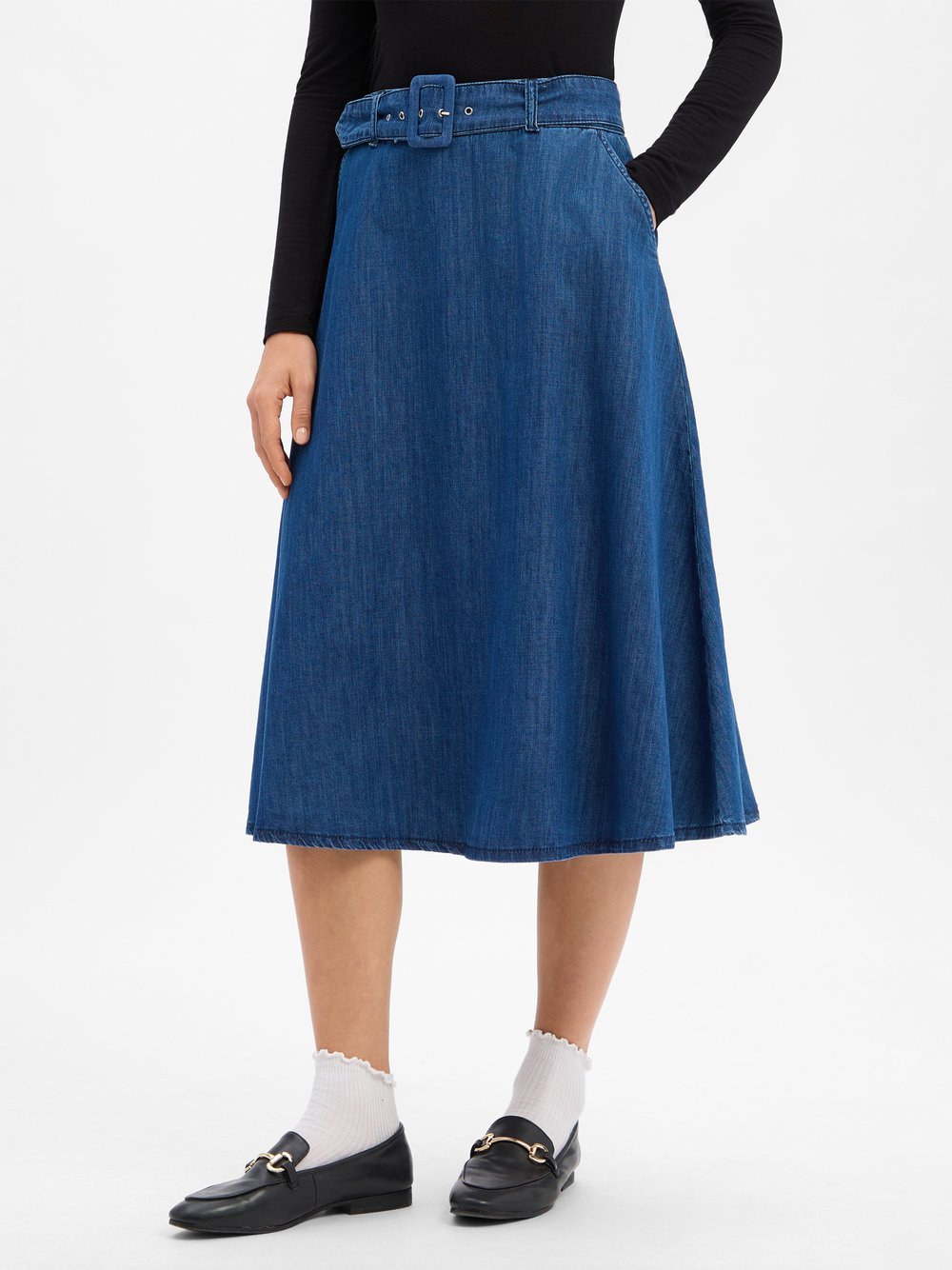 More & More Jeansrock Damen Baumwolle