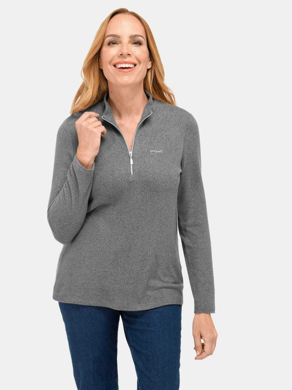 Goldner Flauschshirt Damen Viskose