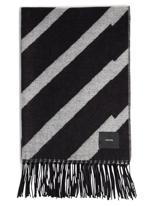 Someday Fransenschal Damen gemustert