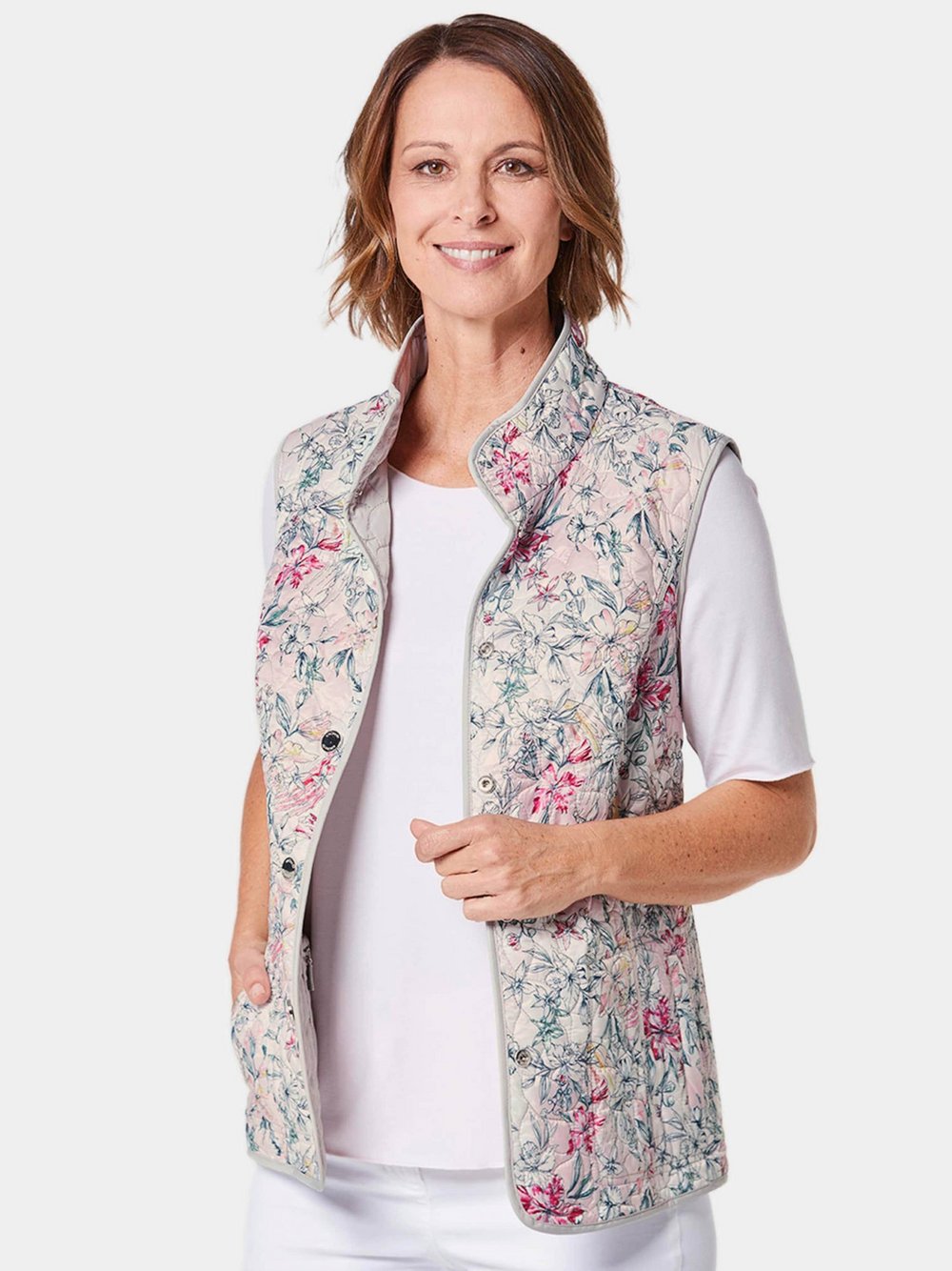Goldner Steppwendeweste Damen