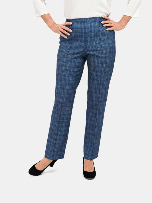 Goldner Karoschlupfhose Damen kariert