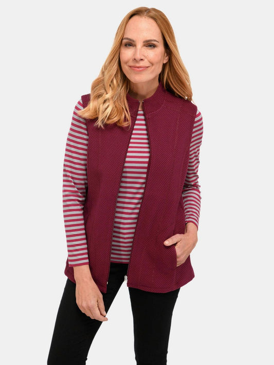 Goldner Jerseyweste Damen Baumwolle